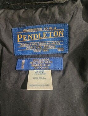 Pendleton Wool Coat - Blue and Gold Label